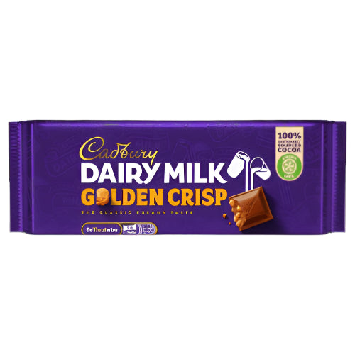 Cadbury Dairy Milk Golden Crisp Chocolate Bar 54g ( BB 27/06/2026)