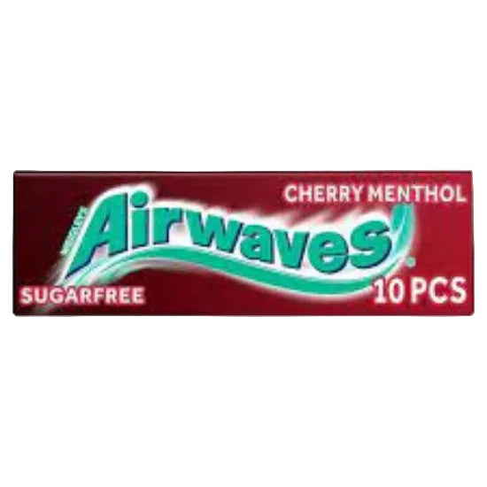 Airwaves Cherry Menthol Flavour Chewing Gum Sugar Free 14G ( BB 23/06/2026)