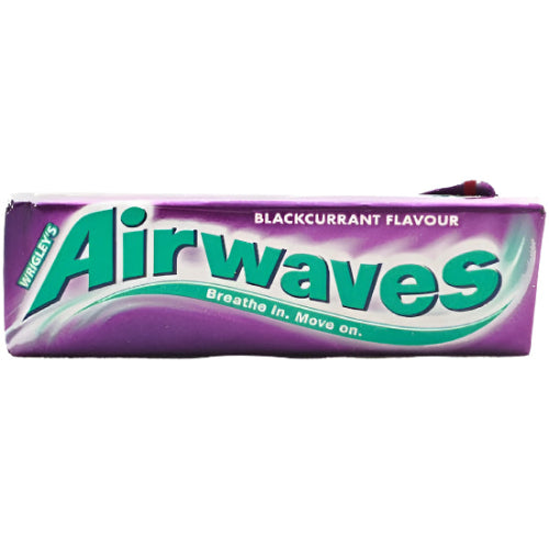 Airwaves Blackcurrant Flavour Chewing Gum Sugar Free 14G ( BB 21/06/2026)