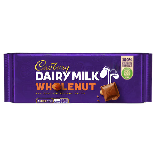 Cadbury Dairy Milk Whole Nut 55G Ireland ( BB 28/08/2025 )