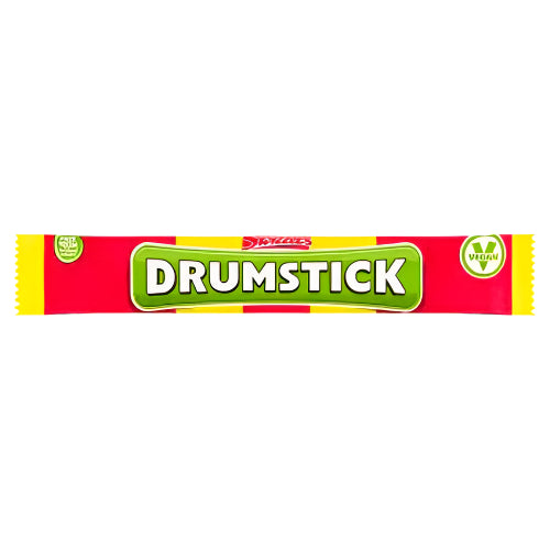SWIZZELS DRUMSTICK RASPBERRY AND MILK FLAVOUR CHEW BAR 18G (BB 31/01/2026)