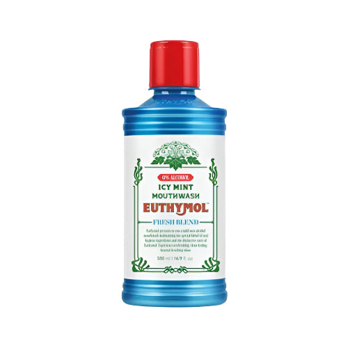 Euthymol Non Alcoholic Icy Mint Mouthwash 500ML O% Alcohol ( BB 16/03/2026 )