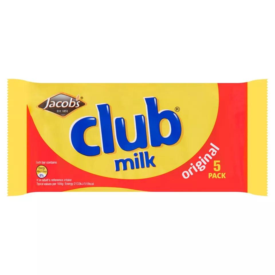 Jacob's Elite club milk original 5 packs 110g (BB 03/2025)
