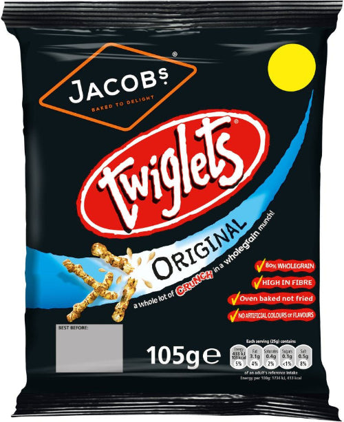 Jacob's Twiglets Oven Baked 105G ( BB 24/10/2026 )