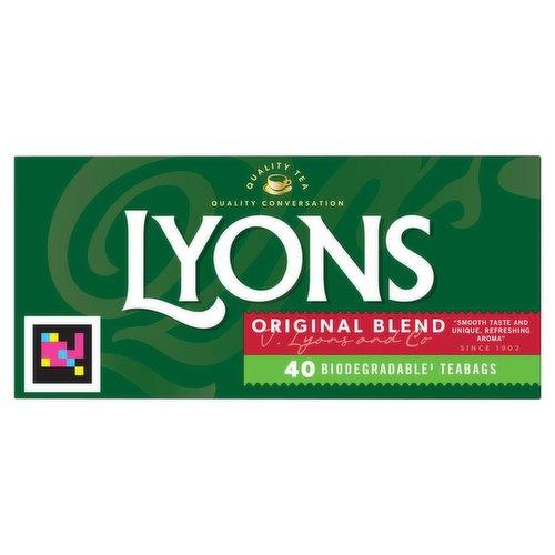 Lyons Original Blend 40s Biodegradable Tea Bags 116g (BB 09/2025)
