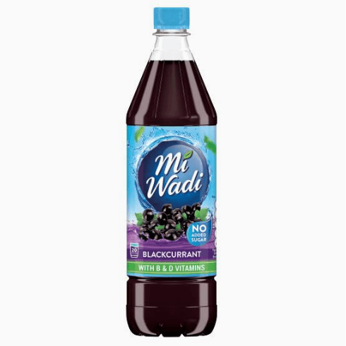 Miwadi Blackcurrant No Added Sugar (With B & D Vitamins) 1L(BB 31/01/2025)