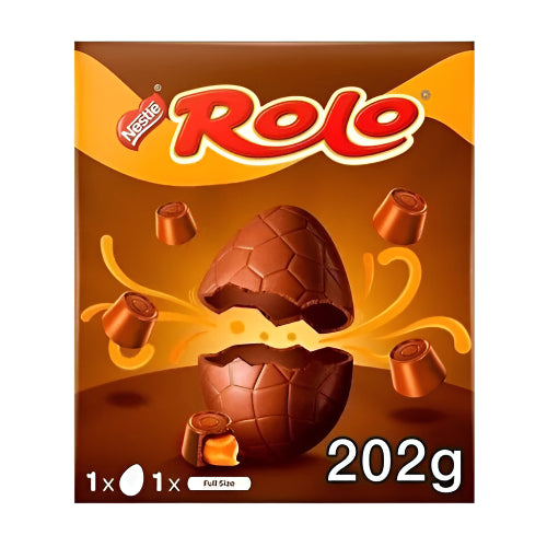 Nestle Rolo Large Milk Chocolate Large Easter Egg 202G ( BB 31/07/2025 Due to delivery time constraints, Easter eggs for local pick-up or deliveries less than 10 km from our Hotham Milk Bar ONLY!!! ))