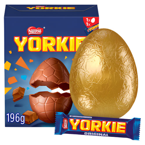 Nestle Yorkie Milk Chocolate Larger Easter Egg 196G ( BB 31/07/2025 Due to delivery time constraints, Easter eggs for local pick-up or deliveries less than 10 km from our Hotham Milk Bar ONLY!!! )