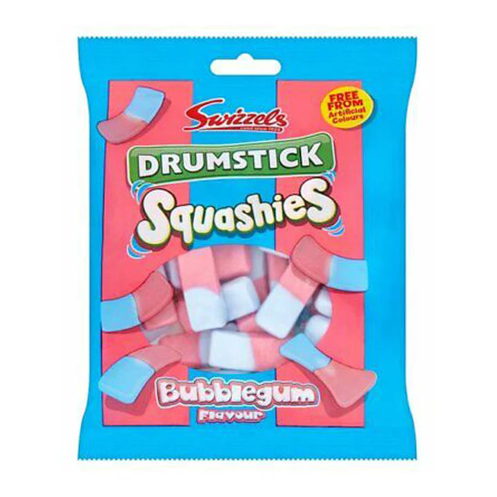 Swizzels Drumstick Squashies Bubblegum Flavour 120g(BB 01/06/2026)