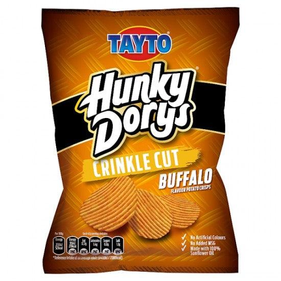 Tayto Hunky Dorys Crinkle Cut Buffalo Flavour Potato Crisps 37g ( BB 28/07/2026)