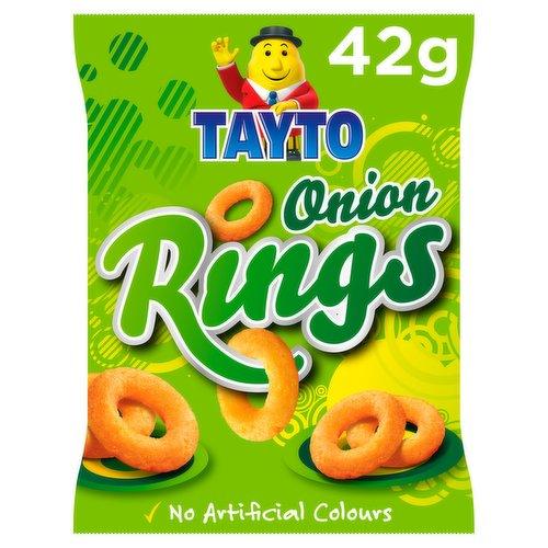 Tayto Onion Rings Fried Onion Flavour 42g (BB 21/07/2026)