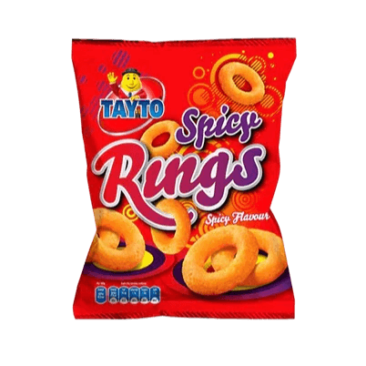 Tayto Spicy Rings Spicy Flavour 42g (BB 20/07/2026)