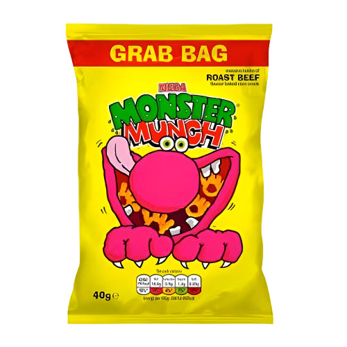 Walkers Monster Munch Roast Beef 40g (BB 08/11/2025)