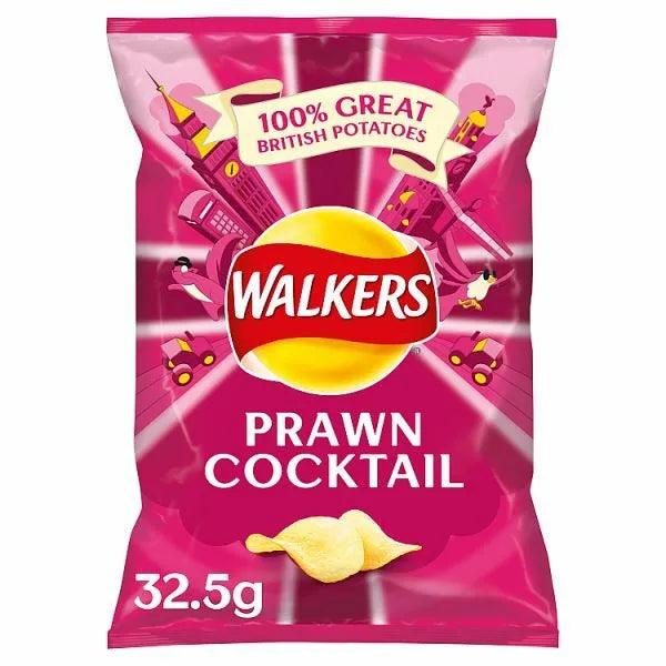 Walkers Prawn Cocktail Crisps 32.5G (BB 14/03/2026)