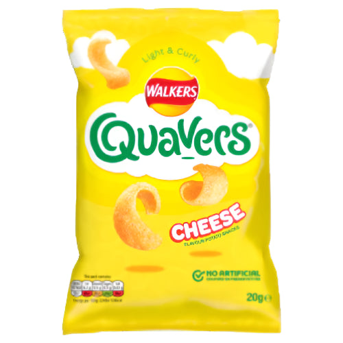 Walkers quavers cheese snack crisps 20g (BB 25/10/2025)