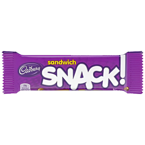 Cadbury snack milk chocolate sandwich biscuit 22g (BB 15/07/2025)