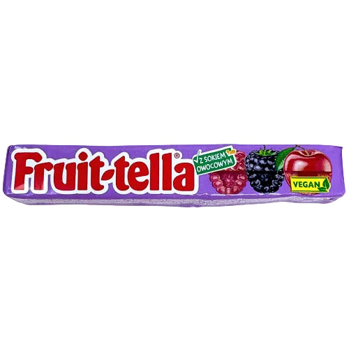 Fruit-tella Raspberry Blackberry & Cherry Chewy Sticks 41G (BB 31/10/2026)