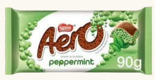 Aero Peppermint Mint Chocolate Sharing Bar 90g UK (BB 31/03/2026)