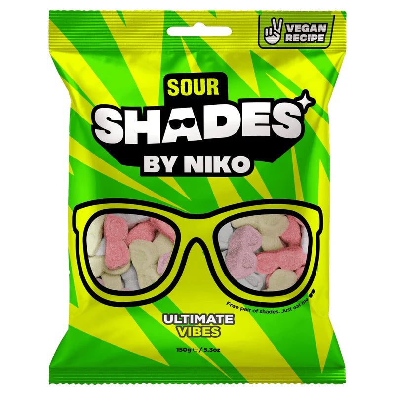 Shades by Niko Sour Bag 150g (BB 12/02/2027)