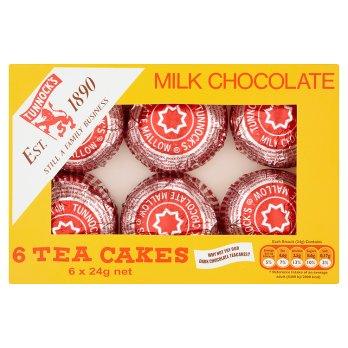 Tunnock's Milk Chocolate Tea Cakes 6 pack*24g(BB 31/01/2026)