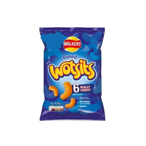 Walkers Baked Wotsits 6 Really Cheesy 6*16.5G