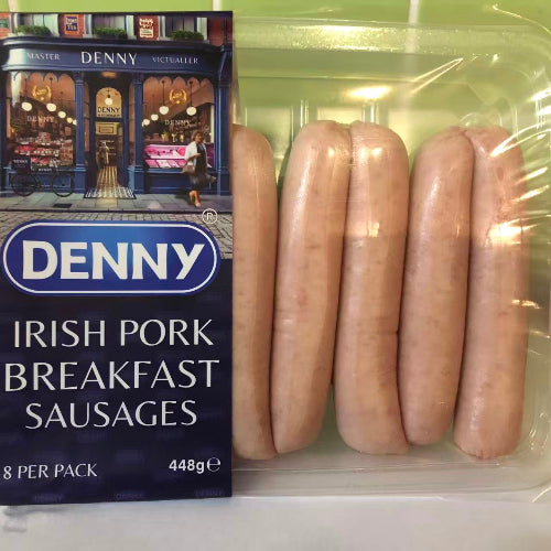 Denny Irish Pork Sausage 448G (BB 11/10/2025) * Refrigerated items are for local pick-up or deliveries less than 10 km from our Hotham Milk Bar ONLY!!! )