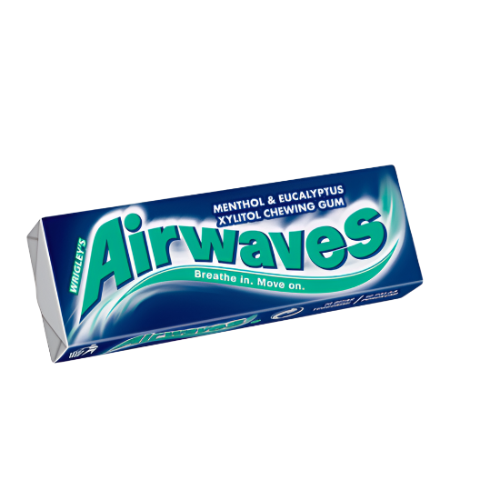 Wrigley's Airwaves Menthol & Eucalyptus Chewing Gum Sugar Free 14G (BB 22/09/2025)