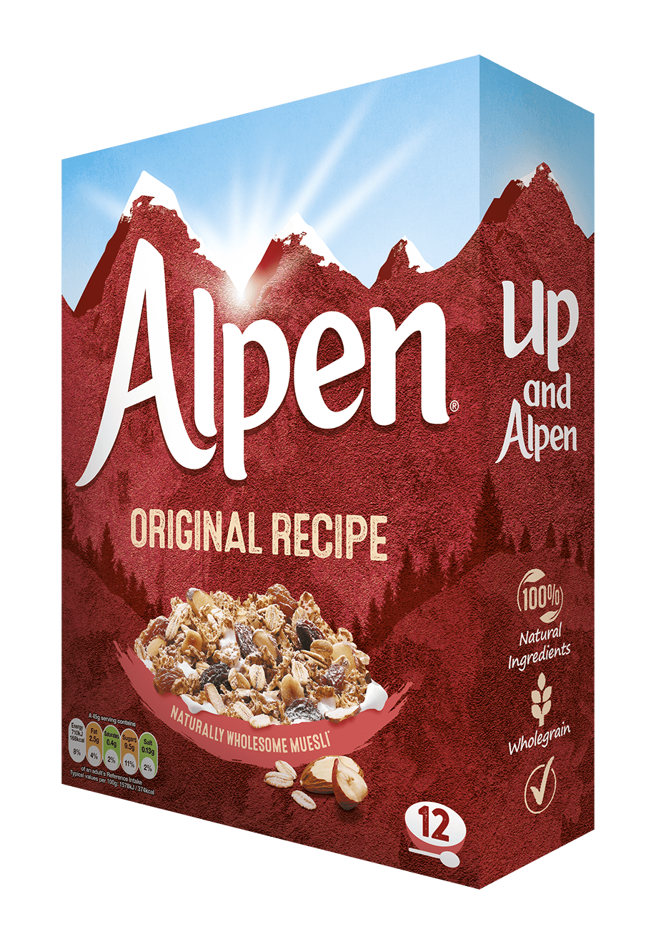Alpen Original Swiss Recipe Muesli 550g(BB 29/05/2025)