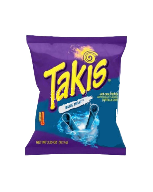 Takis Hot Chilli Pepper Tortilla Chips Blue Heat 92.3g USA  (BB 01/09/2025)
