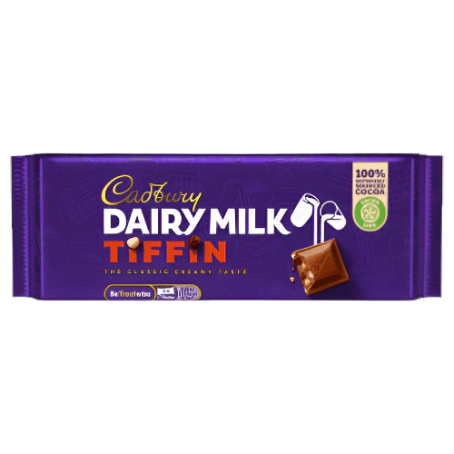 Cadbury Dairy Milk Tiffin Chocolate Bar 53G Ireland ( BB 08/10/2025 )
