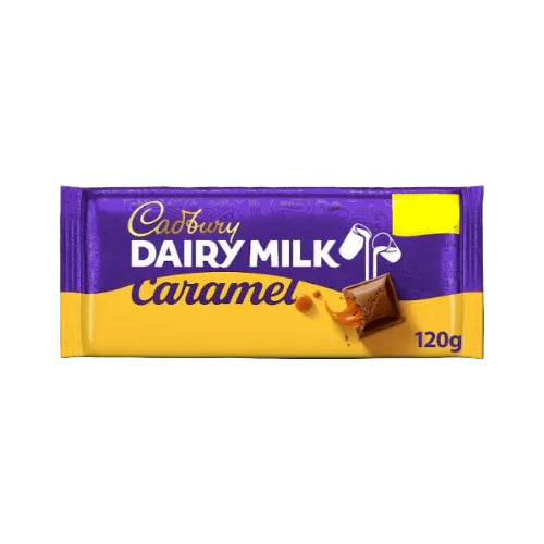 Cadbury Dairy Milk Caramel Chocolate Bar 120g UK (BB 06/08/2026)