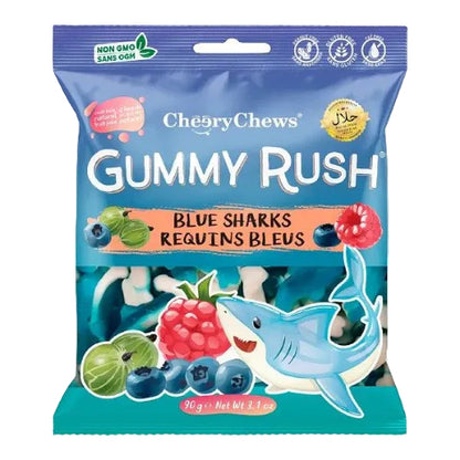 Cheery Chews Gummy Rush Blue Sharks Bag 90G(BB 15/12/2027)