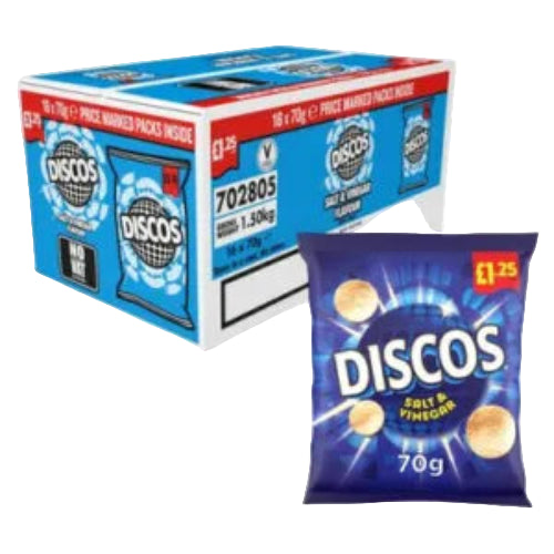 Discos Salt&Vinegar Flavour UK 70G (BB 11/10/2025)