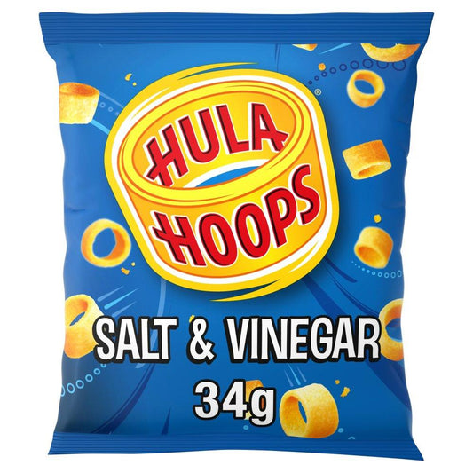 Hula Hoops Salt & Vinegar Favour 34g (BB 26/04/2025）