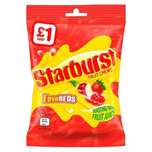 Starburst  Fruit Chew FaveReds 127G ( BB 29/04/2026 )
