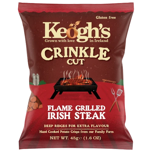 Keogh's Crinkle Flame Grilled Irish Steak 45g (BB 30/07/2025)