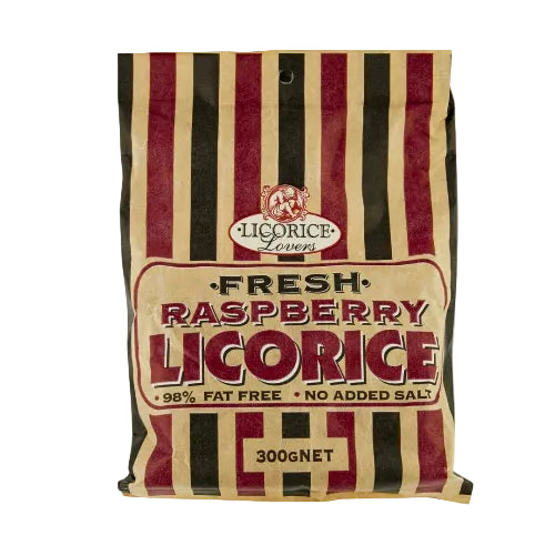 Licorice Lovers Fresh Raspberry Licorice 300G ( BB 15/03/2027 )