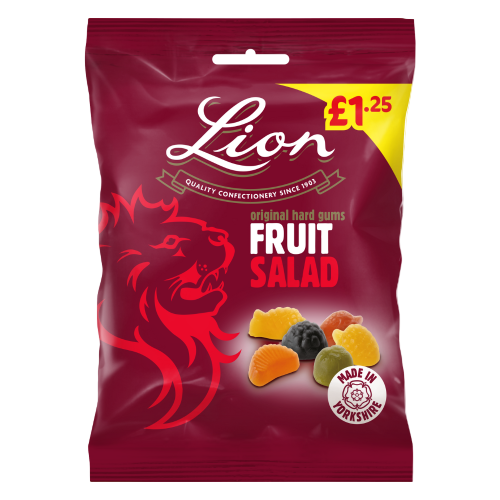 Lion Original Hard Gums Fruit Salad 130G UK (BB 30/09/2026)