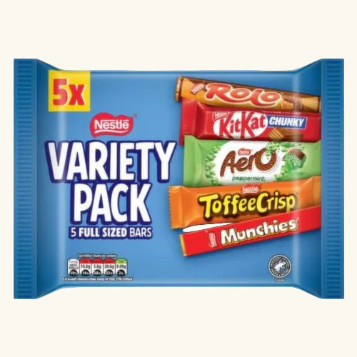 Nestle Chocolate Bar Selection Variety 5 Pack UK (BB 31/03/2026)