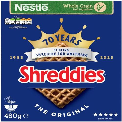 Nestlé Shreddies Frosted one Whole Grain Cereal with Sugar 460g( BB 04/2025)