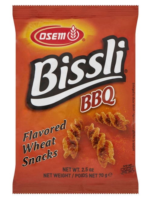 Osem Bissli BBQ Flavored Wheat Snacks kosher  70G (BB 16/08/2026)