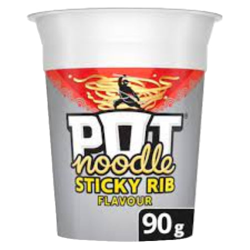 Pot Noodle Stickly Rib 90G UK  ( BB 31/01/2026 )