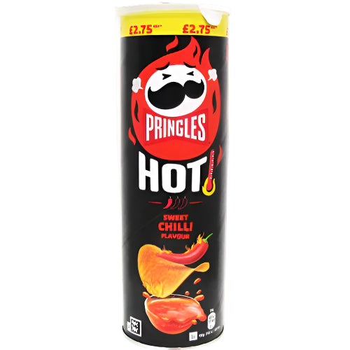 Pringles hot sweet chilli flavour 160G UK ( BB 23/12/2025 )
