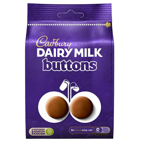 Cadbury Dairy Milk Buttons Chocolate Bag 85g (BB 19/05/2026)