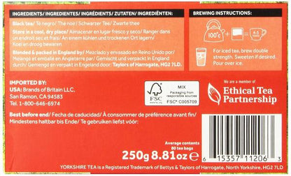 Taylors Yorkshire Tea Red-80 Tea Bags 250g( BB 10/2025)