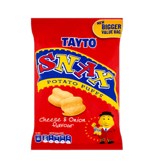Tayto Snax Cheese & Onion 26G(BB 05/05/2025)