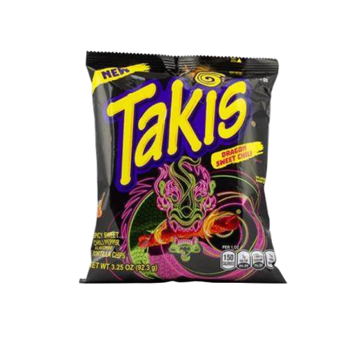 Takis Dragon Spicy Sweet Chilli Pepper Tortilla Chips  92.3g USA  (BB 05/09/2025)