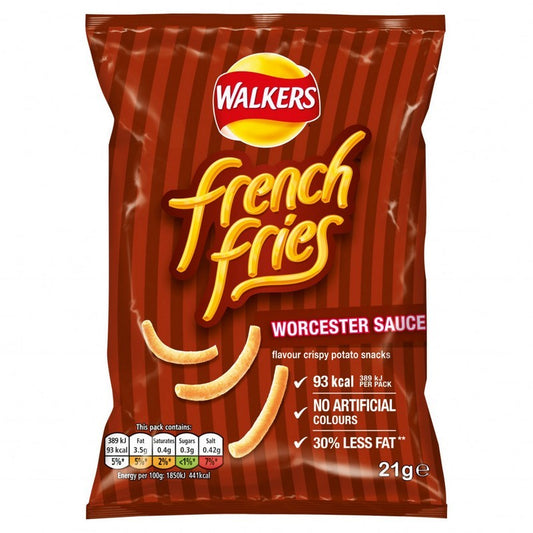 Walkers French Fries Worcester Sauce 21G ( BB 12/07/2025 )