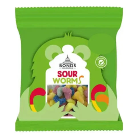Bonds of London Sour Worms 50g (BB 28/02/2026)