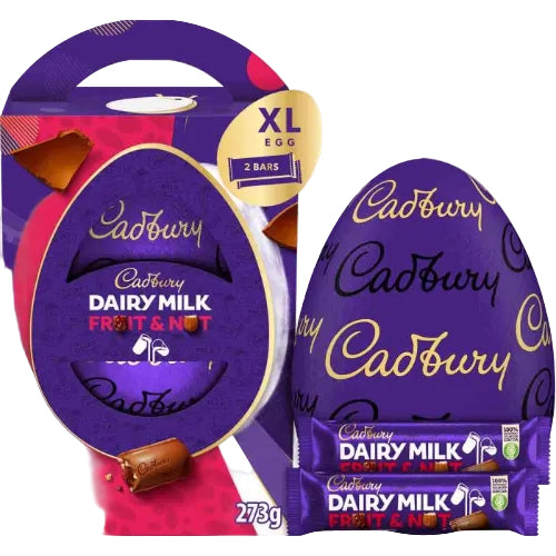 Cadbury Dairy Milk Fruit & Nut Chocolate Easter Egg UK 273g XL (BB 06/06/2026)